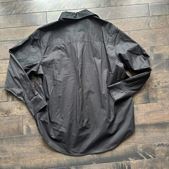 Gap Lace Front Oversized Button Down top - Picture 2 of 3